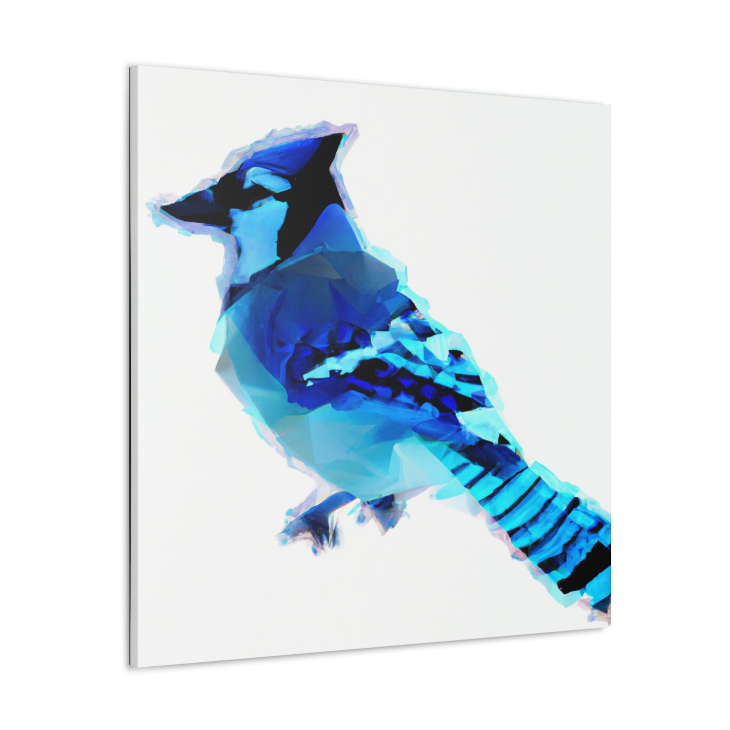 "Blue Jay Reflection Art" - Canvas