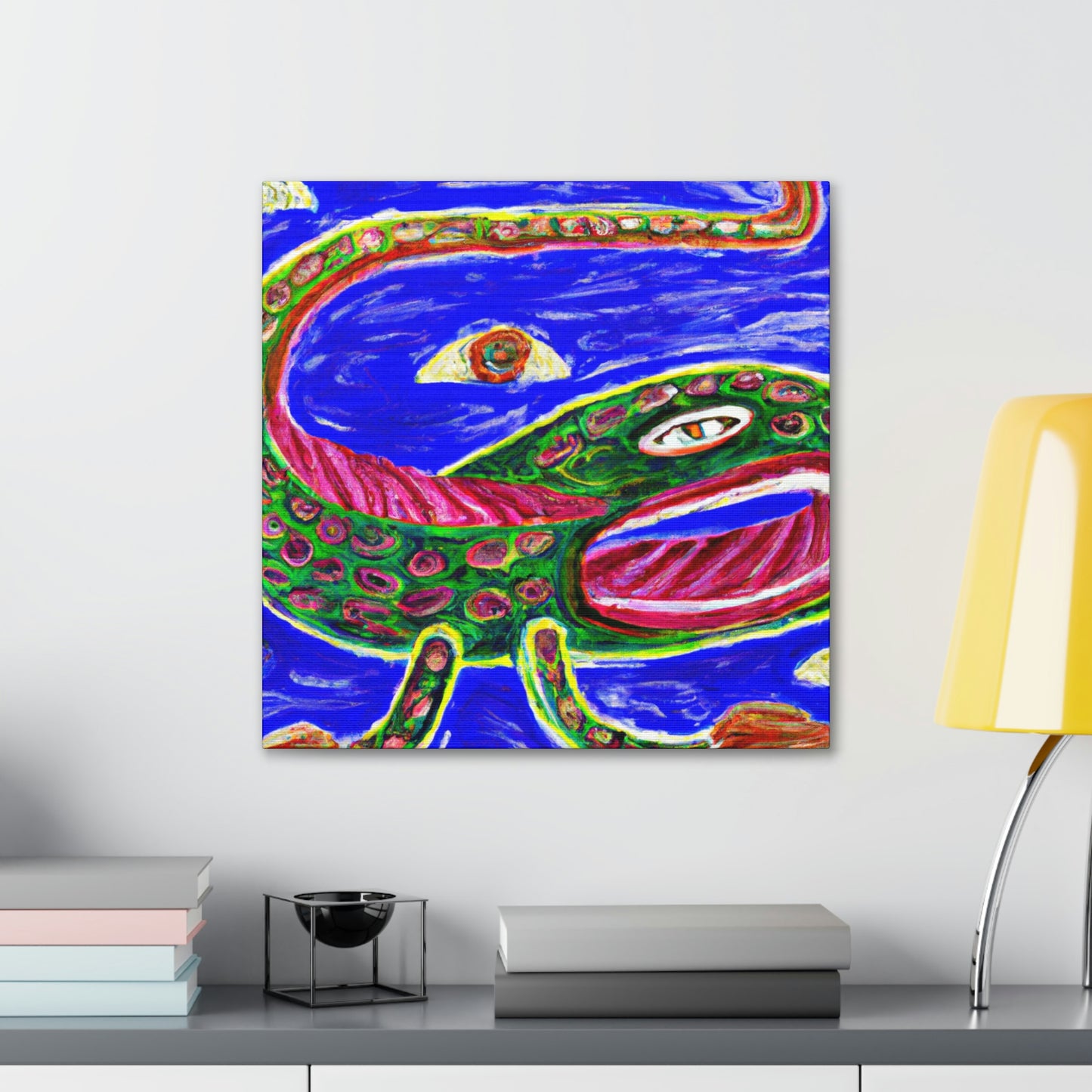 "Eels in Moonlight Shadow" - Canvas