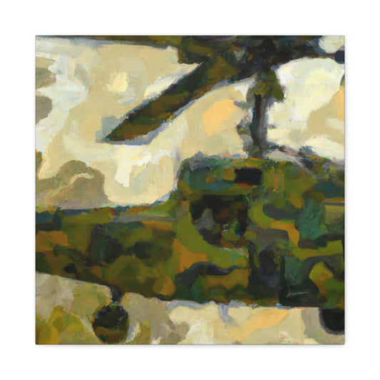 Helicopter in Flight - Canvas