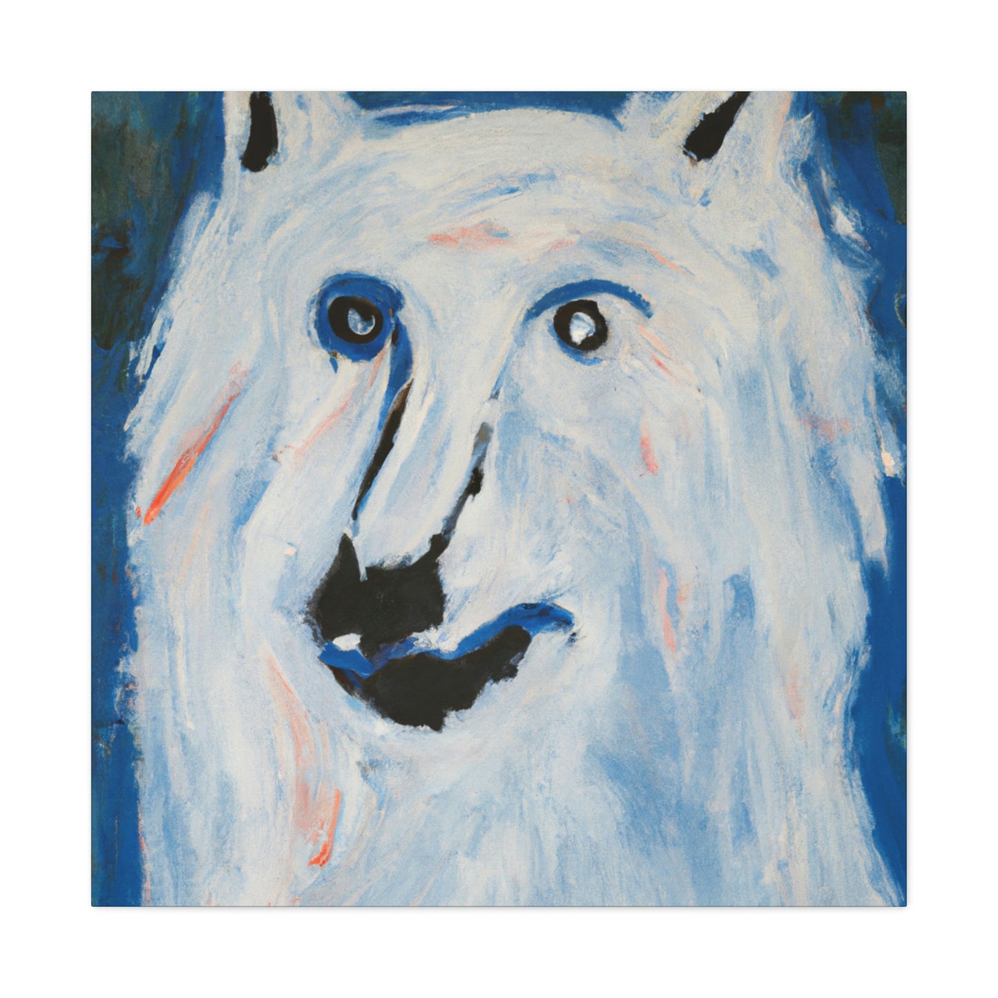 "Arctic Wolf's Silence" - Canvas