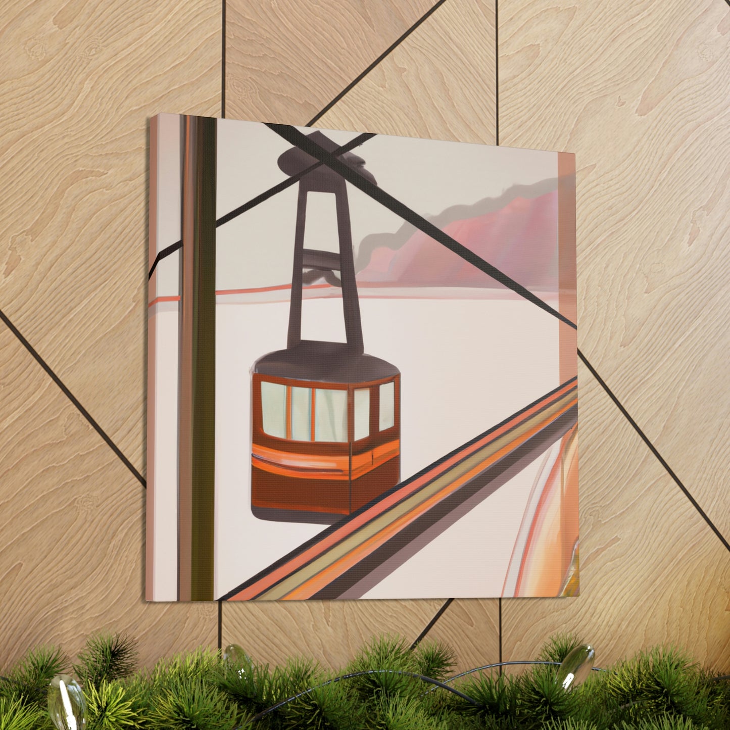 "Cable Car Dreams 1920s" - Canvas