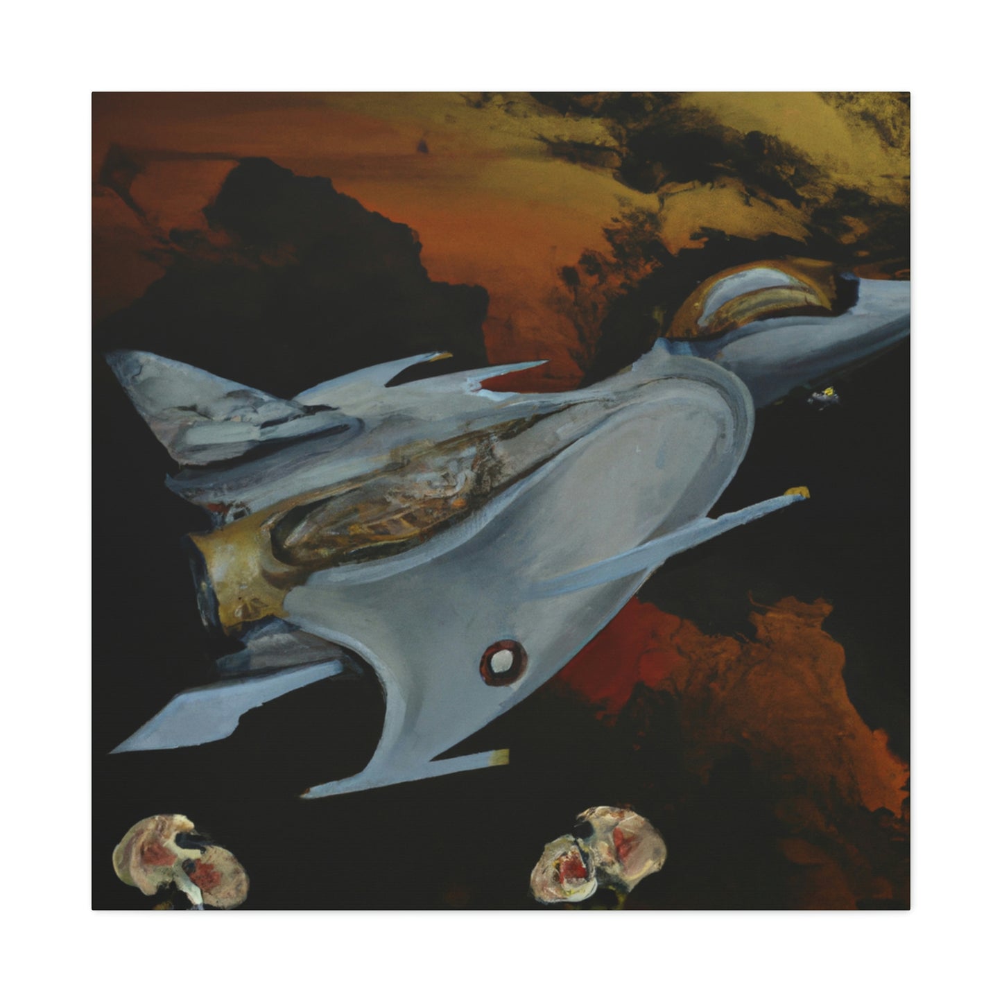 "Jet Fighter Dreamscape" - Canvas