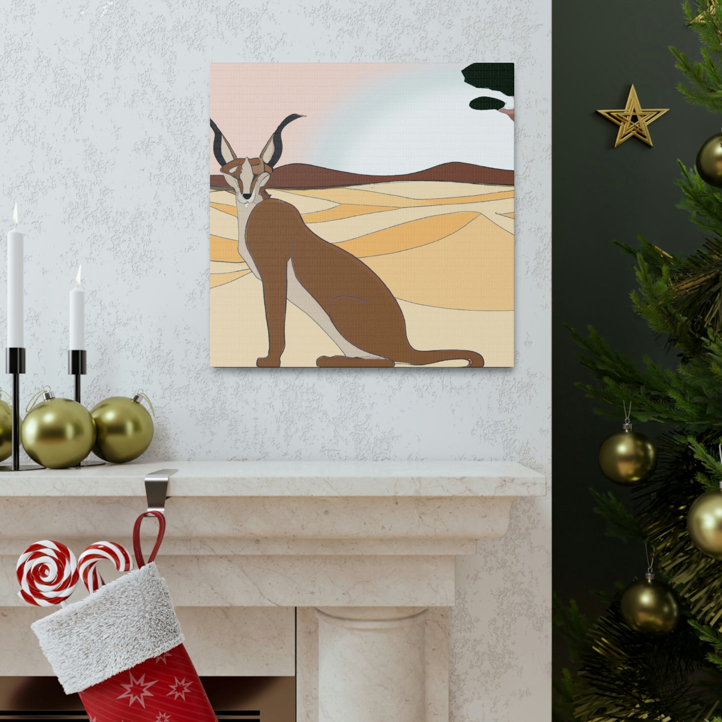 Caracal's Classic Charm - Canvas