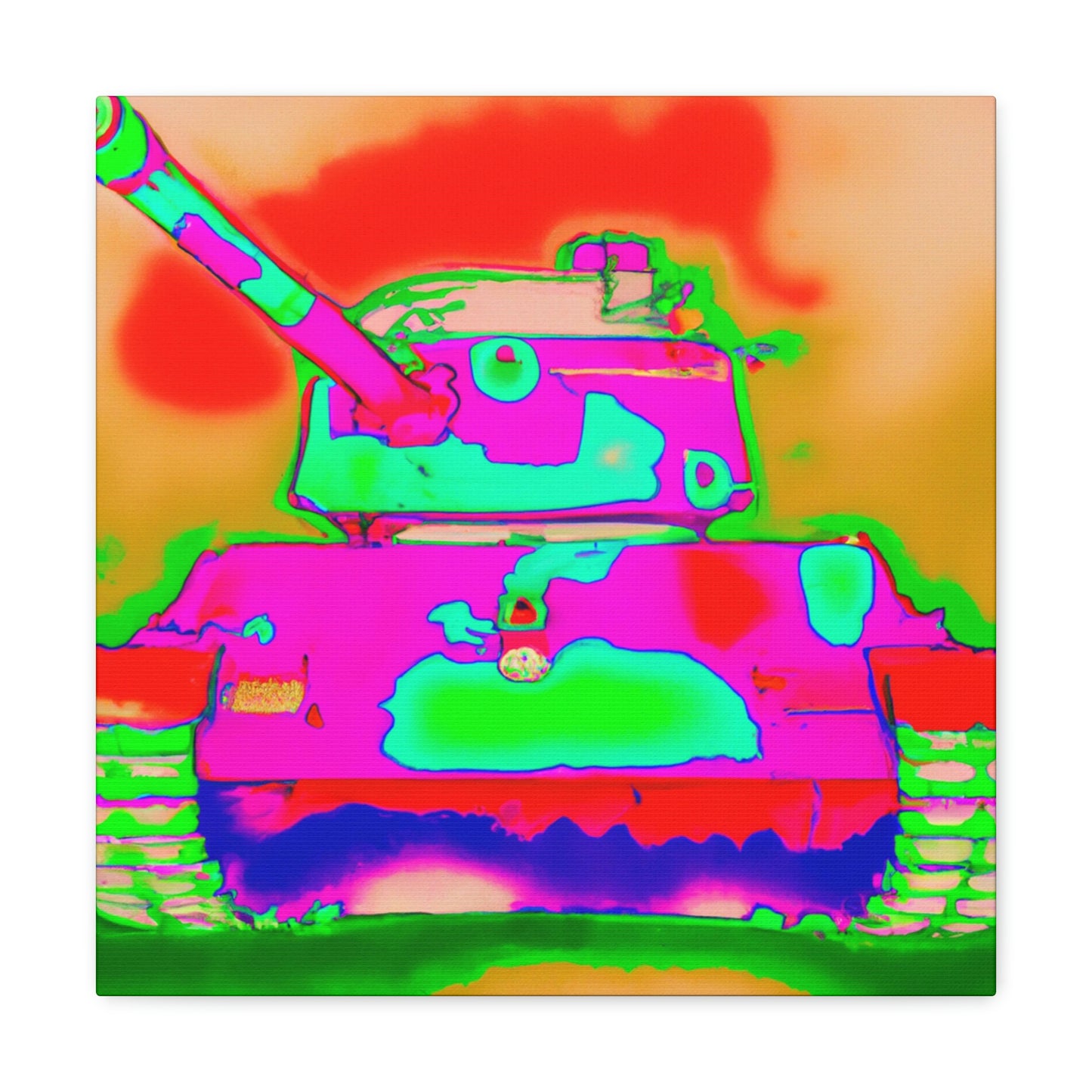 Tank Pop Explosion - Canvas