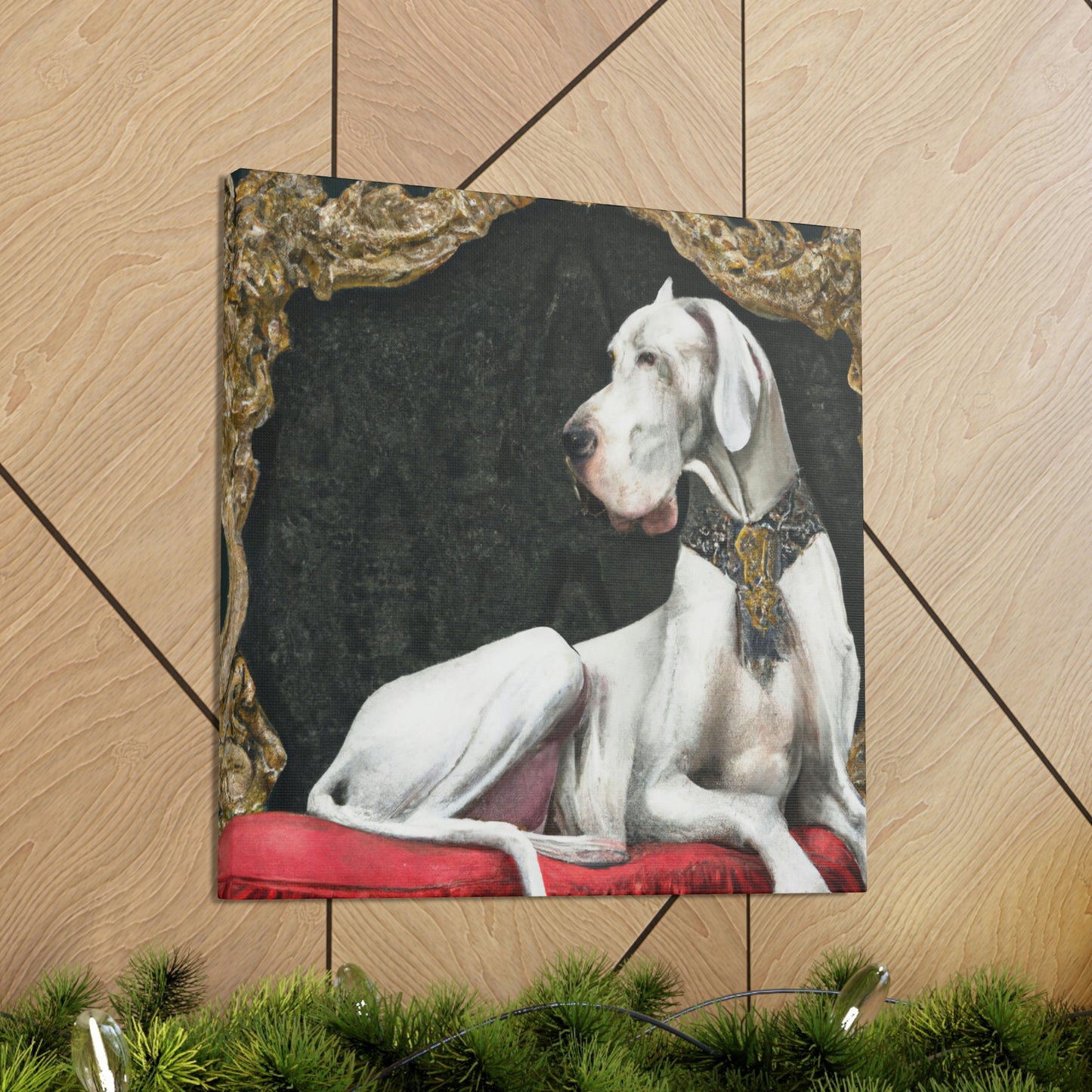 Great Dane in Rococo - Canvas