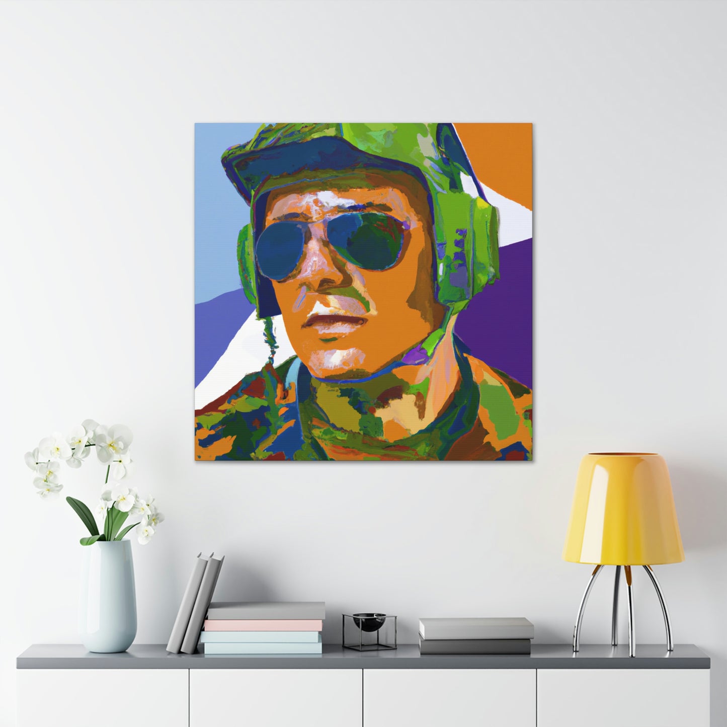 Pilot in Pop Art - Canvas