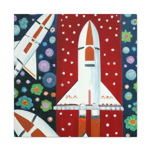 "Space Shuttles Soaring" - Canvas