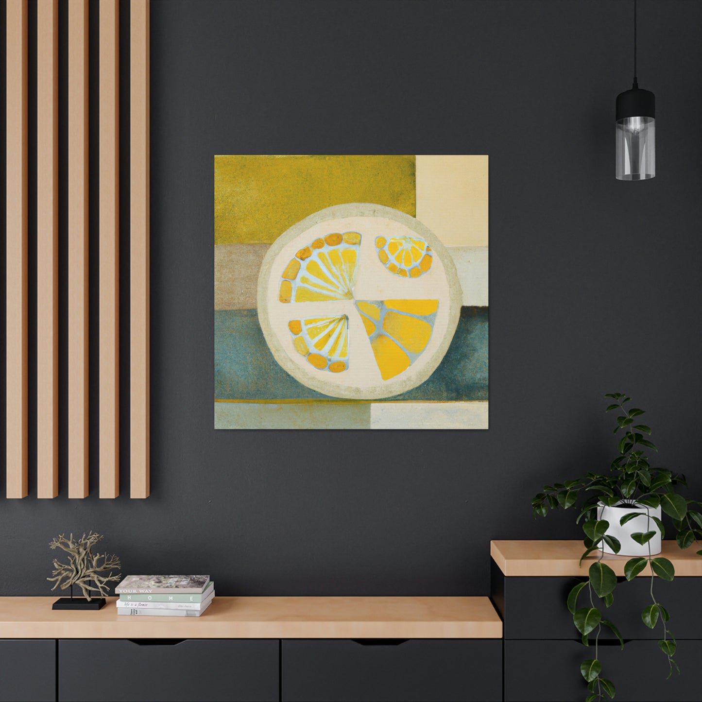 Lemons in Art Deco - Canvas