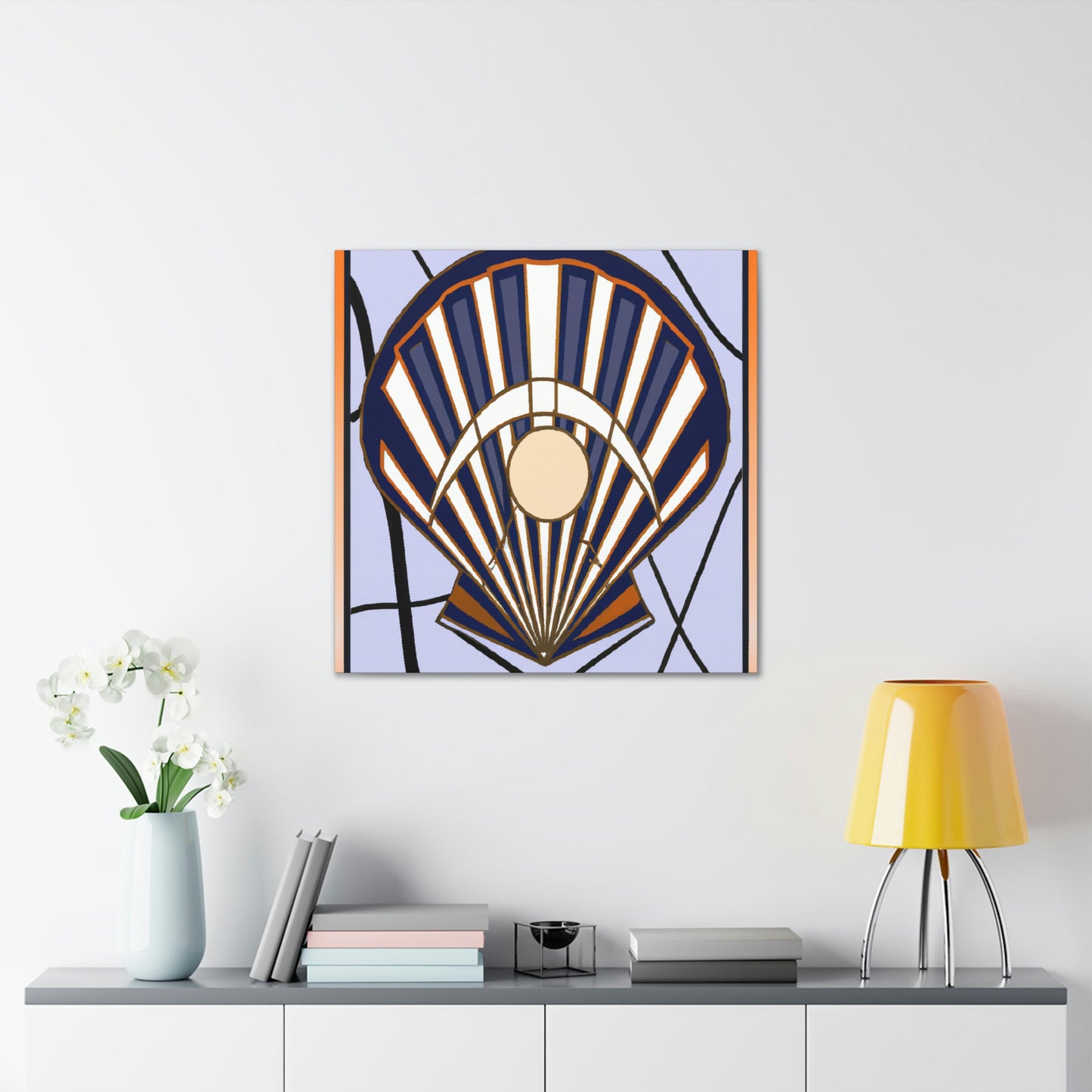 Shimmering Clam Reflection - Canvas