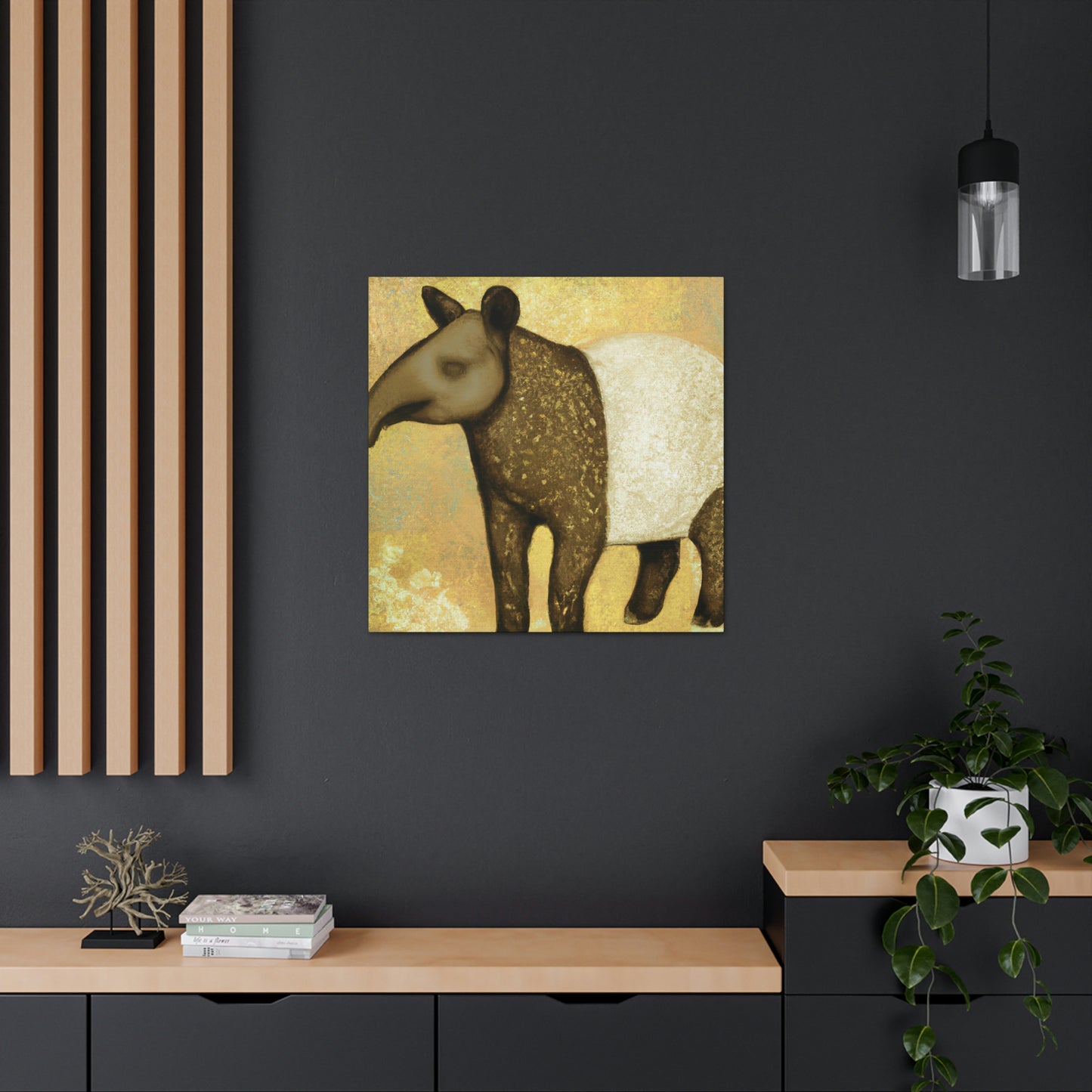 "Malayan Tapir Delight" - Canvas