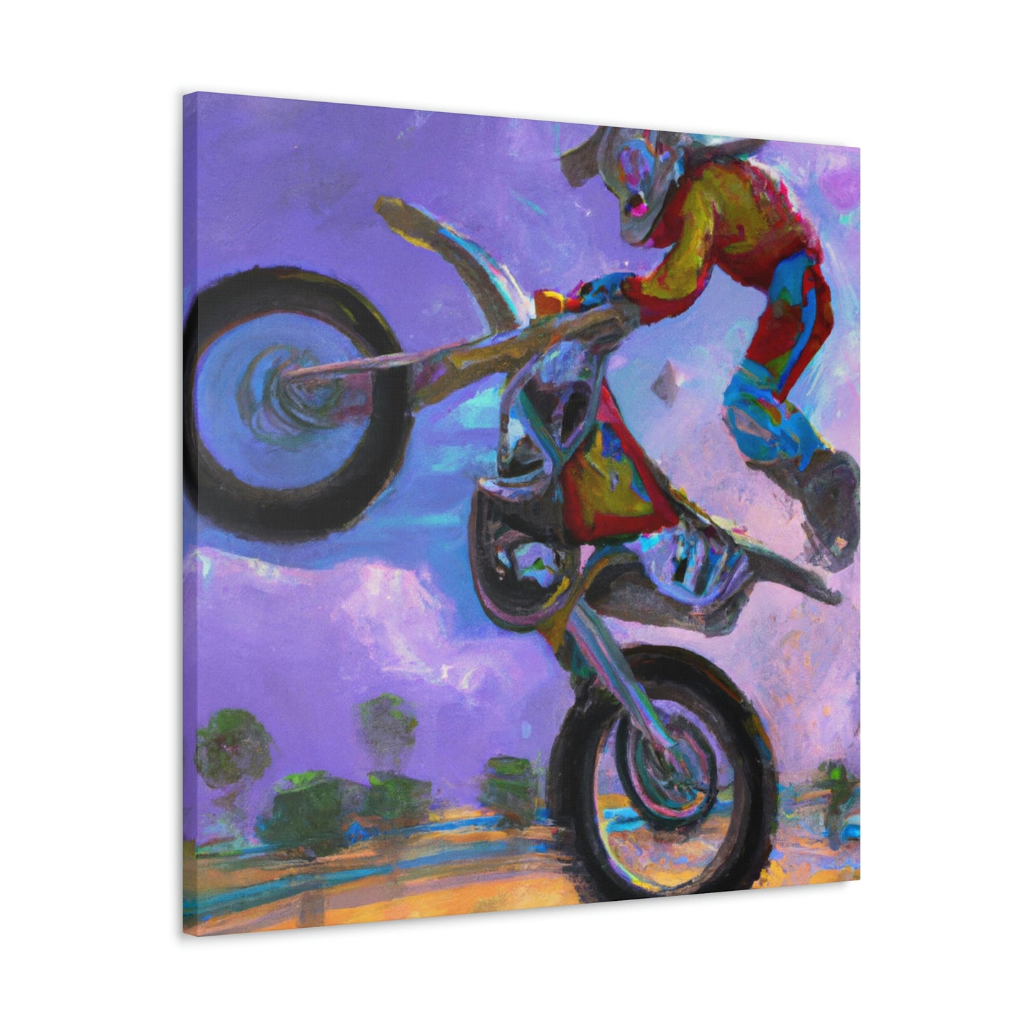 Motocross Mystic Madness - Canvas