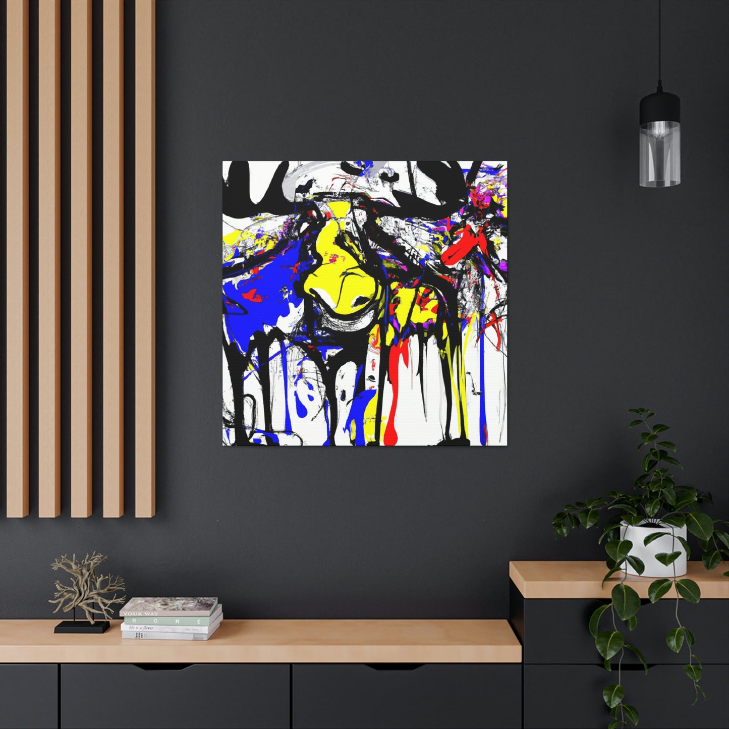 "Moose in Abstraction" - Canvas