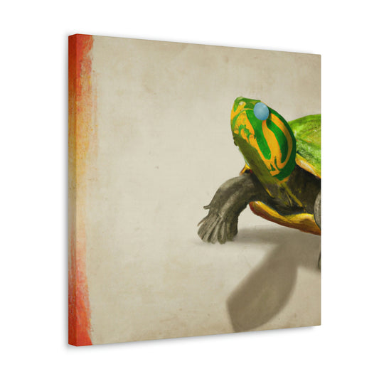 "Turtle in Simplicity" - Canvas