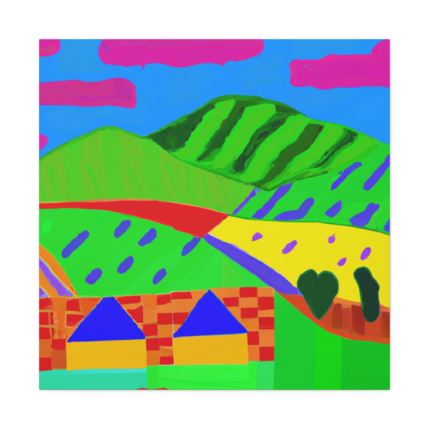 Countryside Fauvist Blaze - Canvas