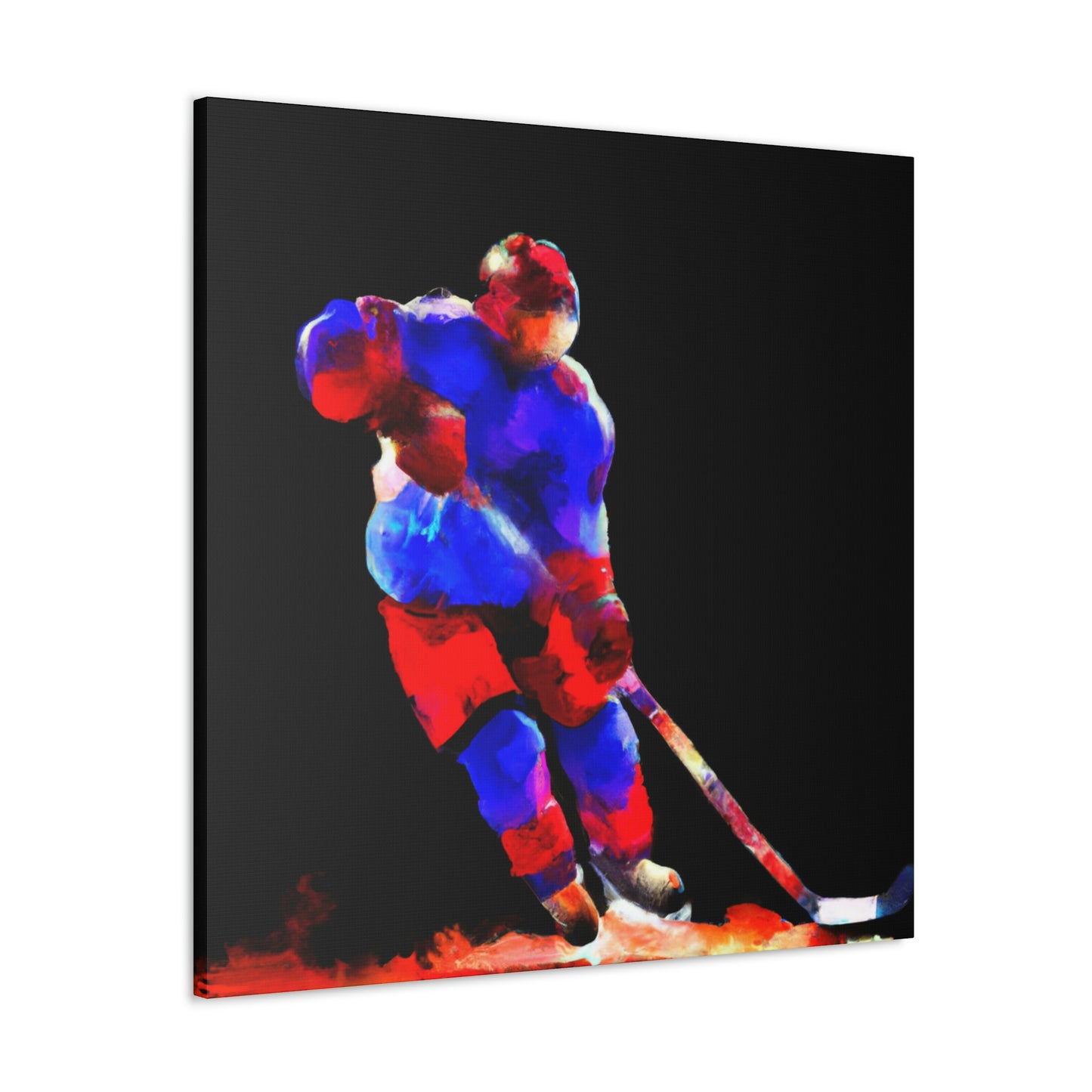 Hockey on Ice Art - Canvas