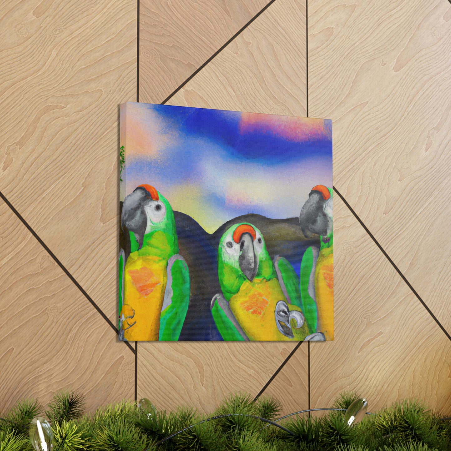 Parrots of Paradise Surreal - Canvas