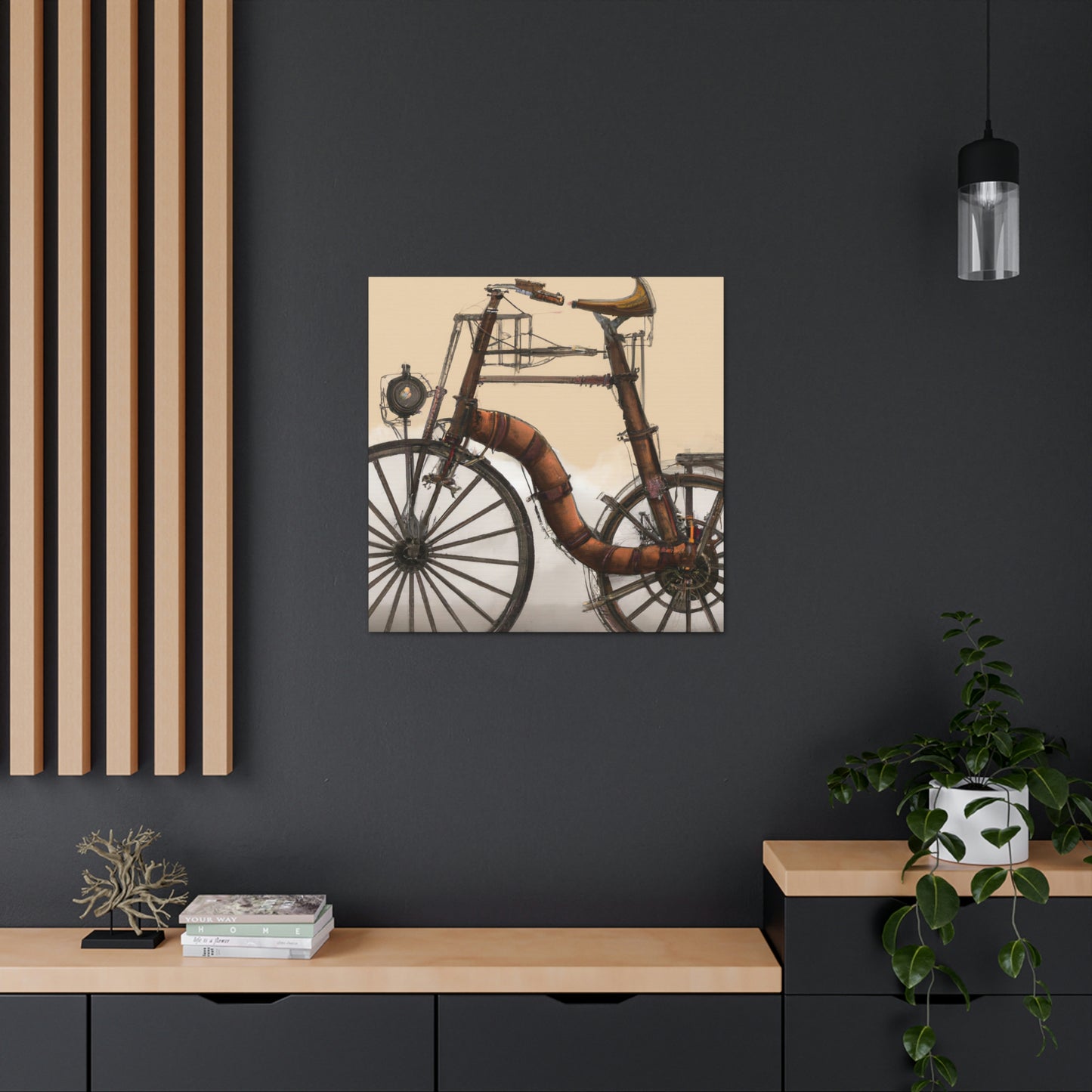 "The Clockwork Bicycle Ride" - Canvas