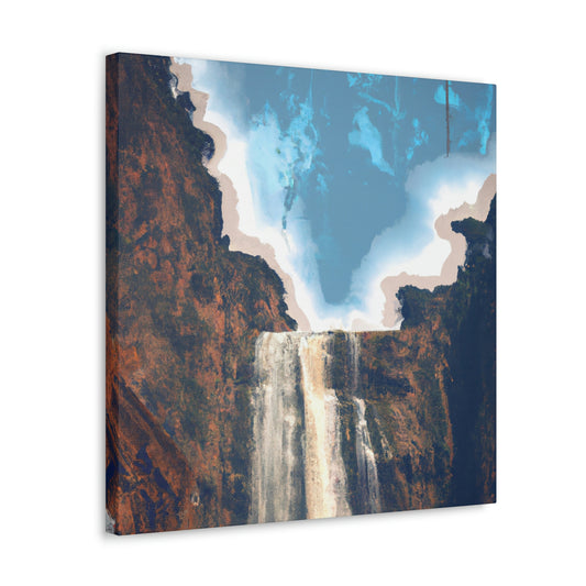 "The Mighty Waterfall Scene" - Canvas