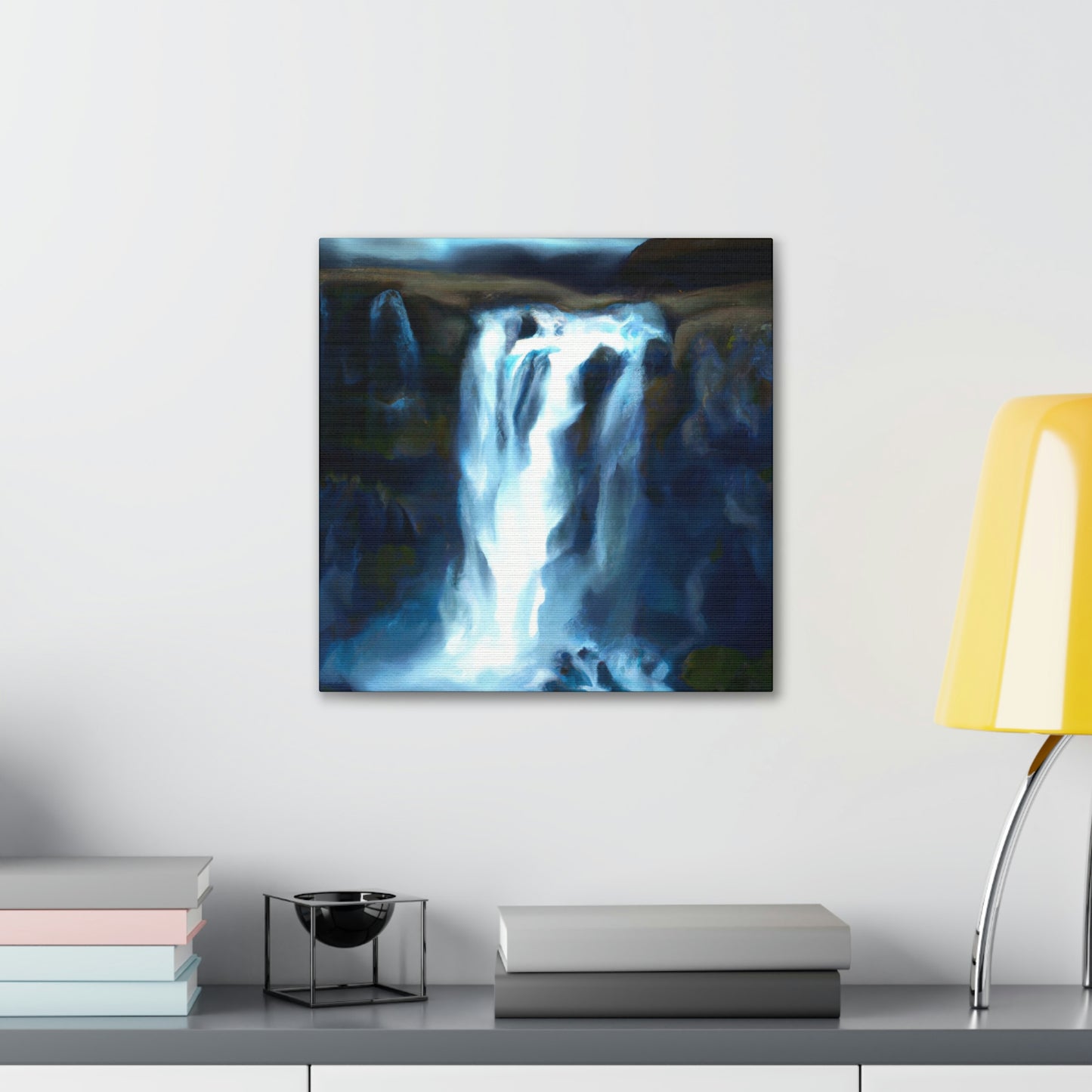 "Falling Water's Majesty" - Canvas