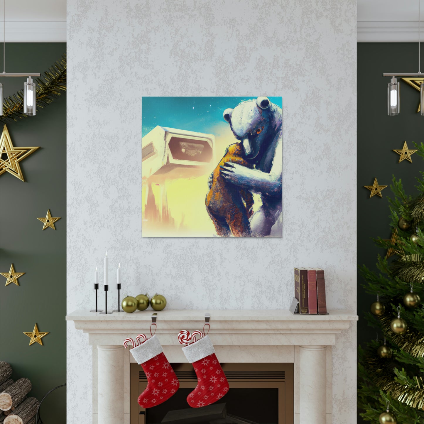 Love's Embrace Bear - Canvas