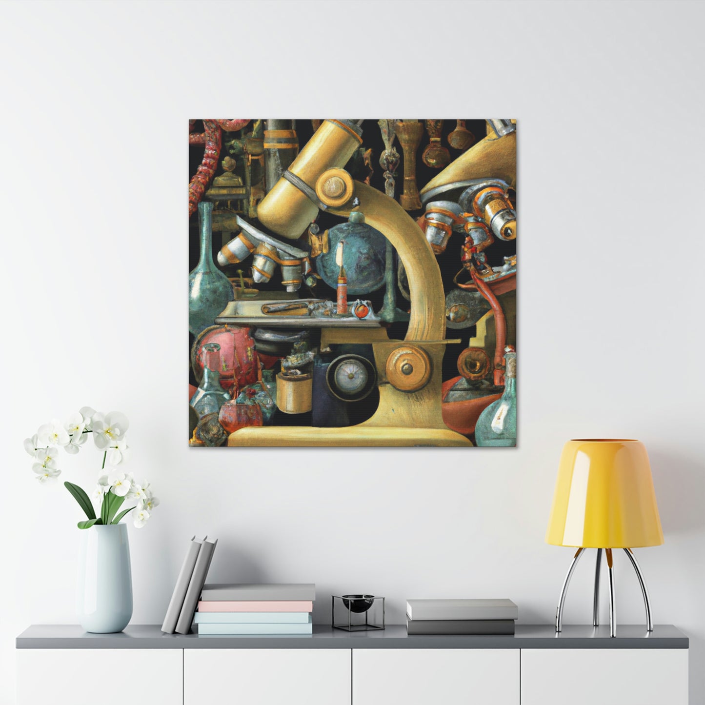 Microscopes and Splendor - Canvas