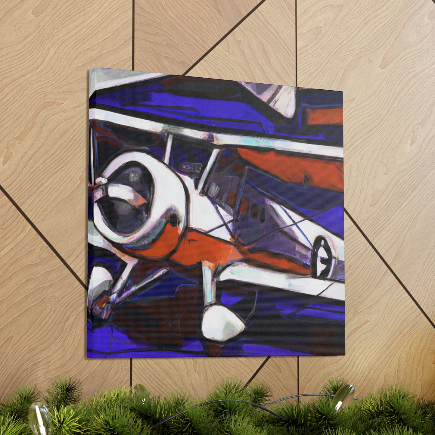 "Vintage Plane Flight" - Canvas