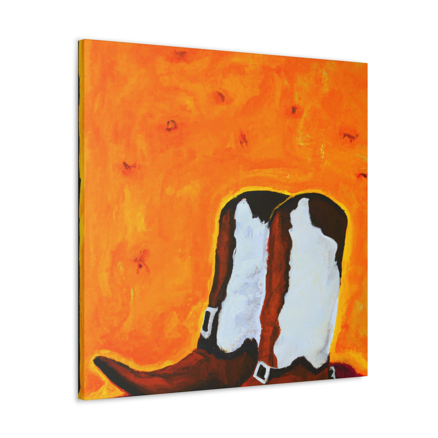 "Booted Western Cowboy" - Canvas - Canvas