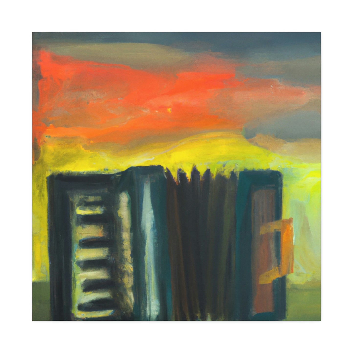 Accordion in Fauvism - Canvas