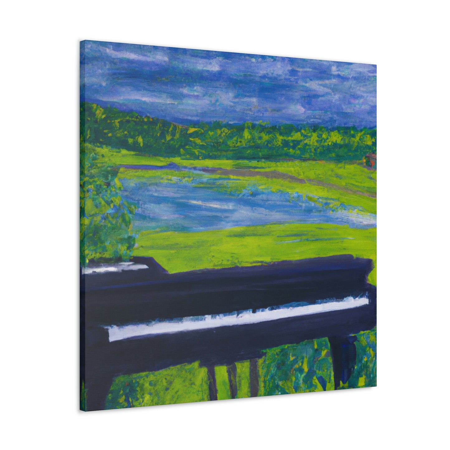 "Fauvist Piano Music" - Canvas