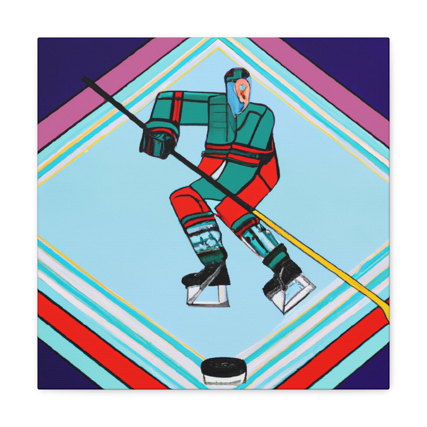 "Ice on Skates Glide" - Canvas