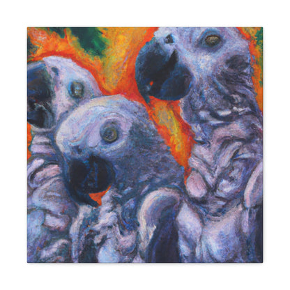 African Greys Celestial Arising - Canvas