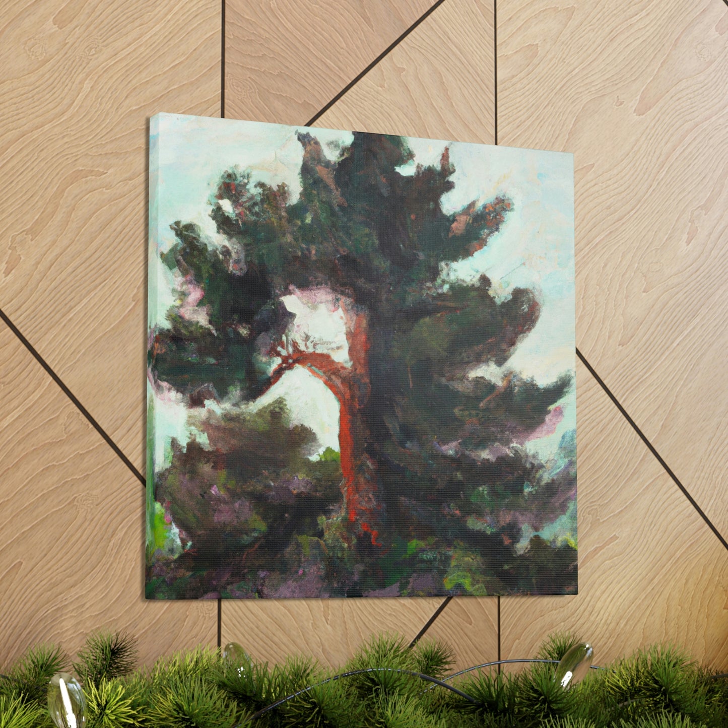 Cedar Tree Expressionism - Canvas