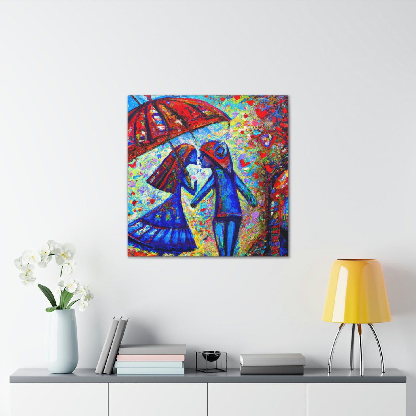 Love Under the Umbrella - Canvas