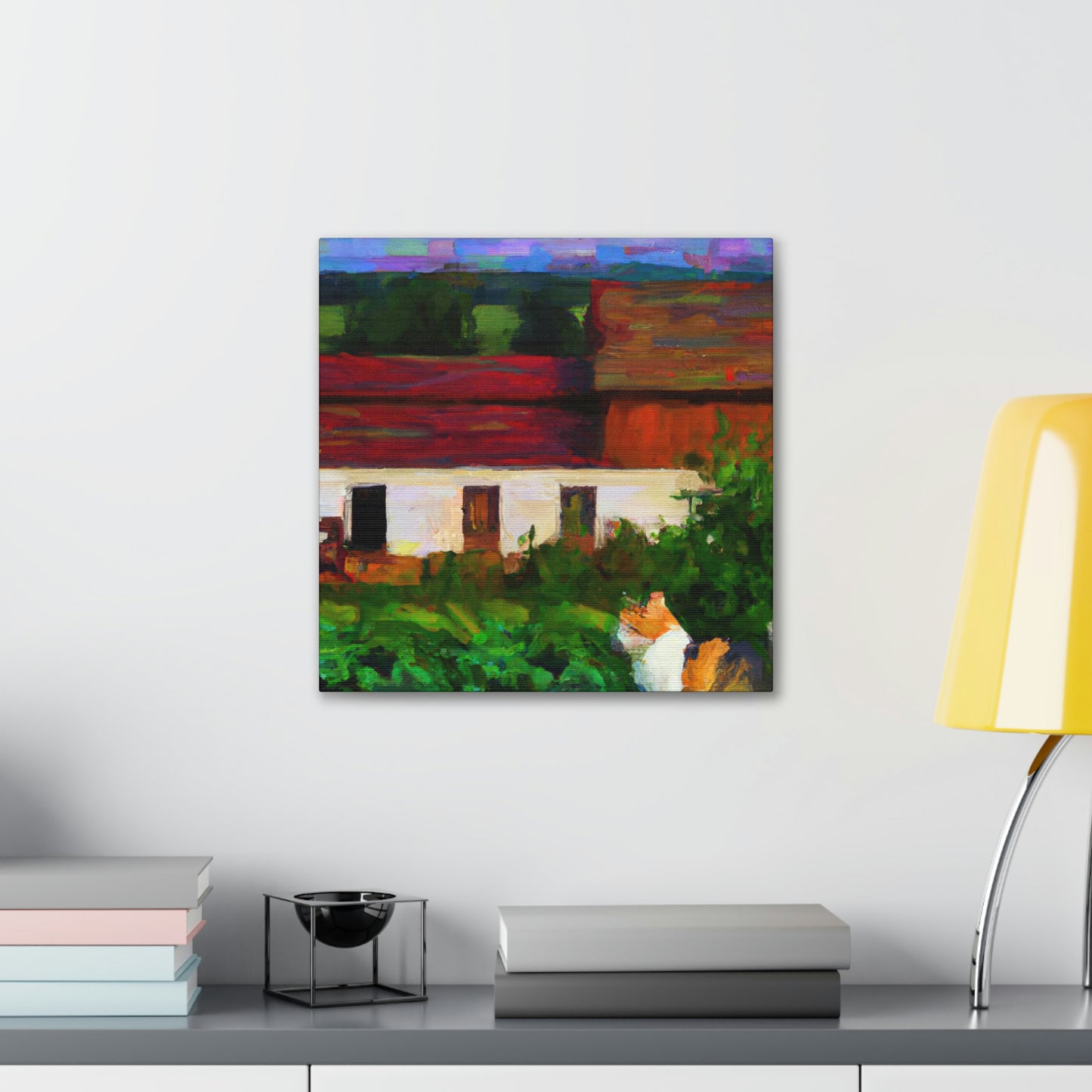 "Barn Cat Impressionism" - Canvas