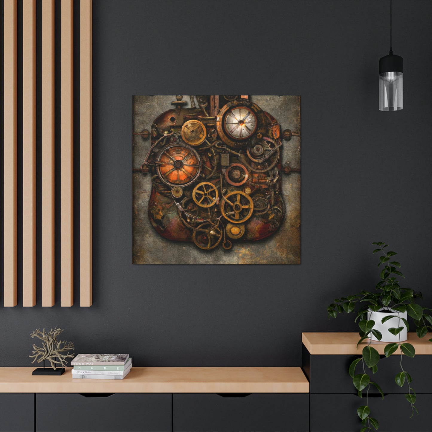 Clockwork Cloudscape Dreaming - Canvas