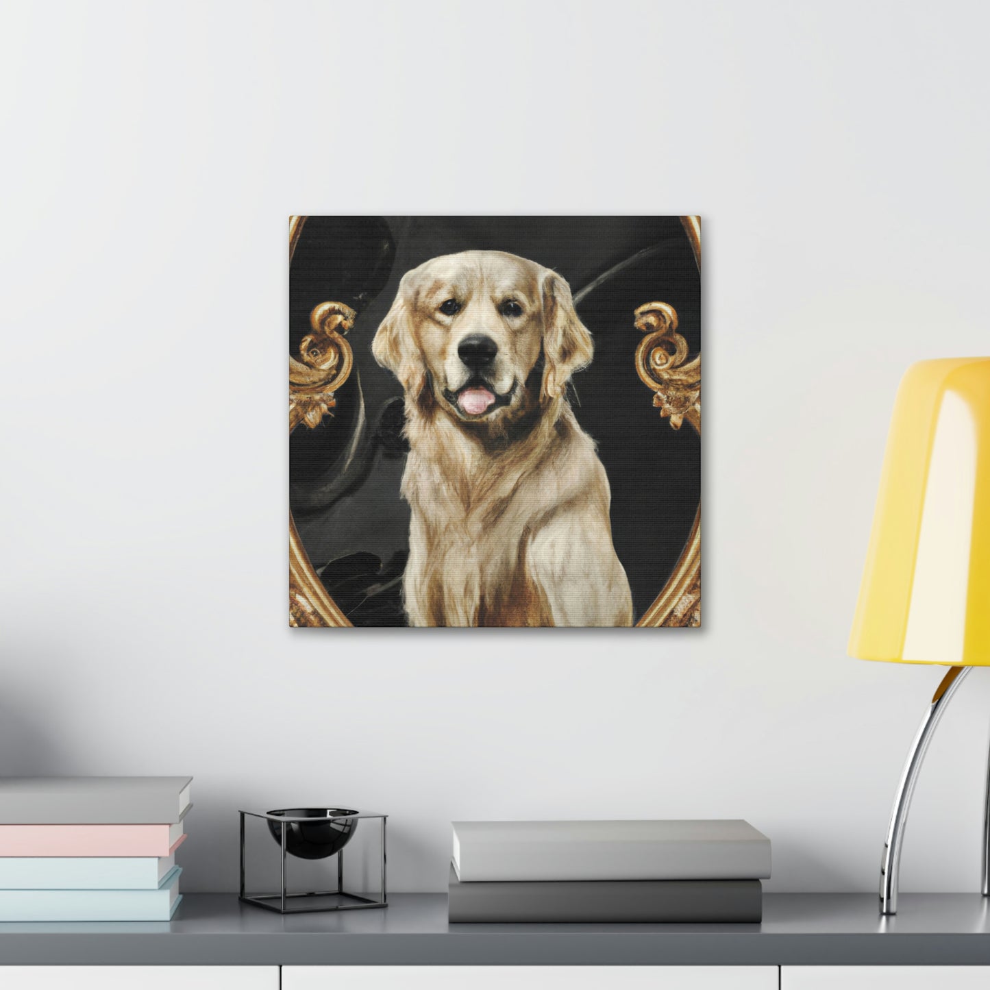 A Golden Retriever Reflection - Canvas