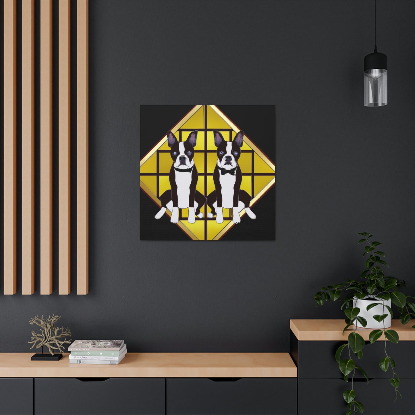 Dazzling Deco Doggie - Canvas