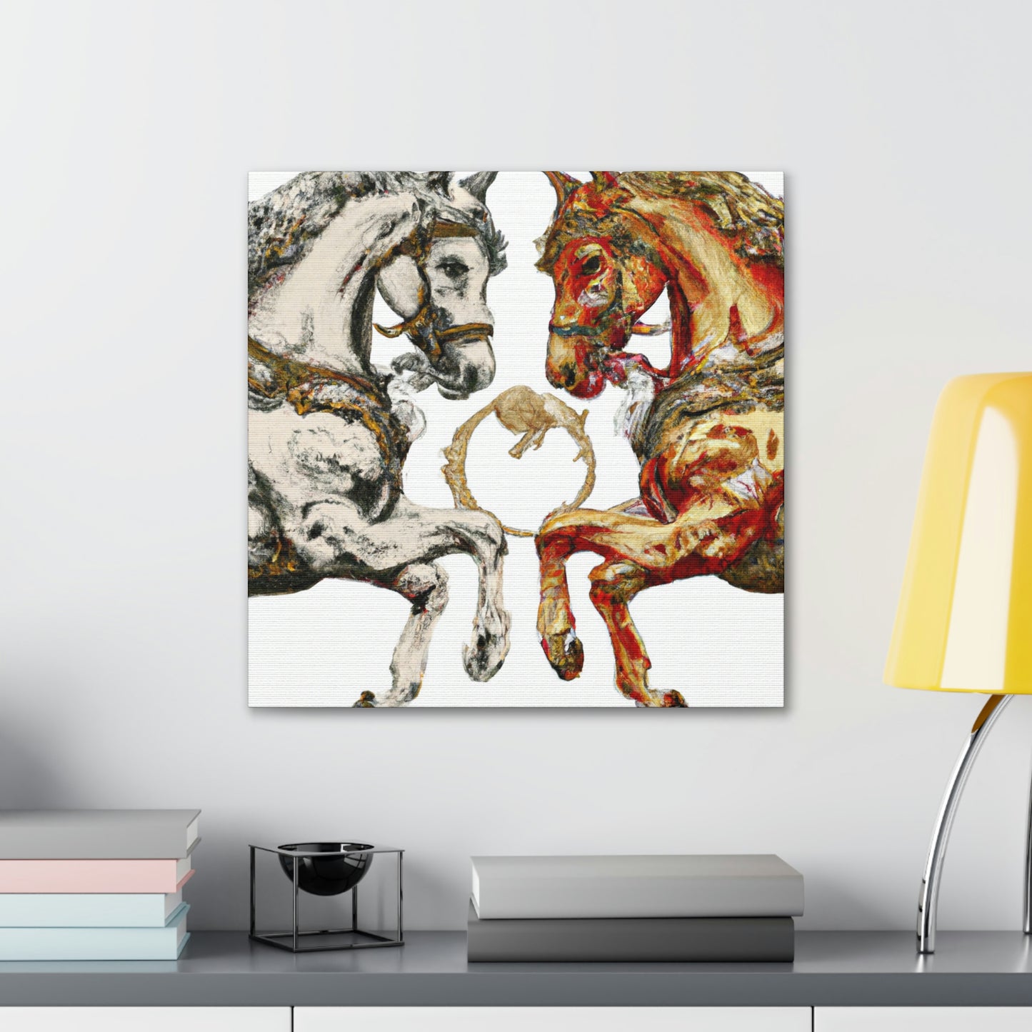 Running Horses Baroque - Canvas