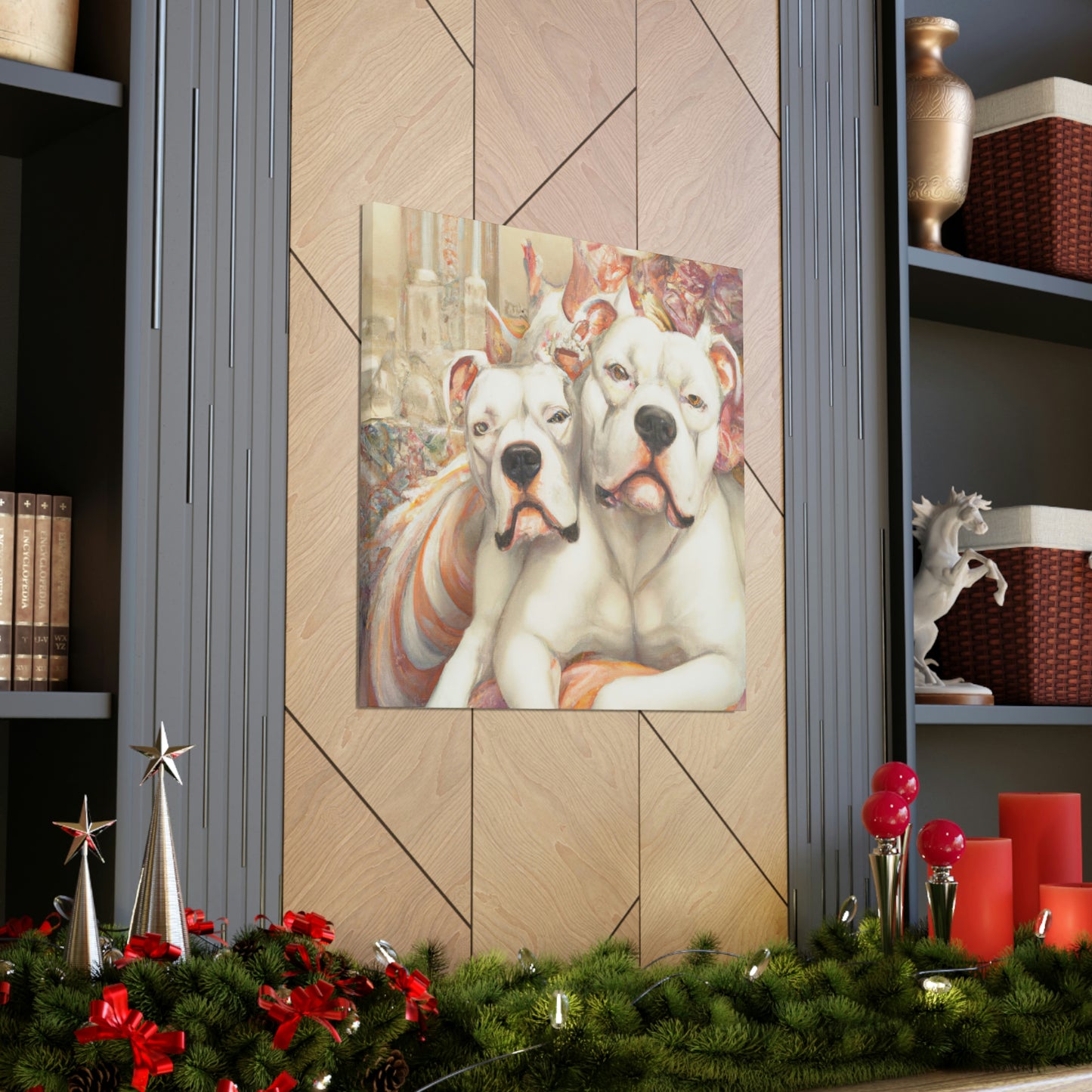 "American Bulldog Glamour". - Canvas