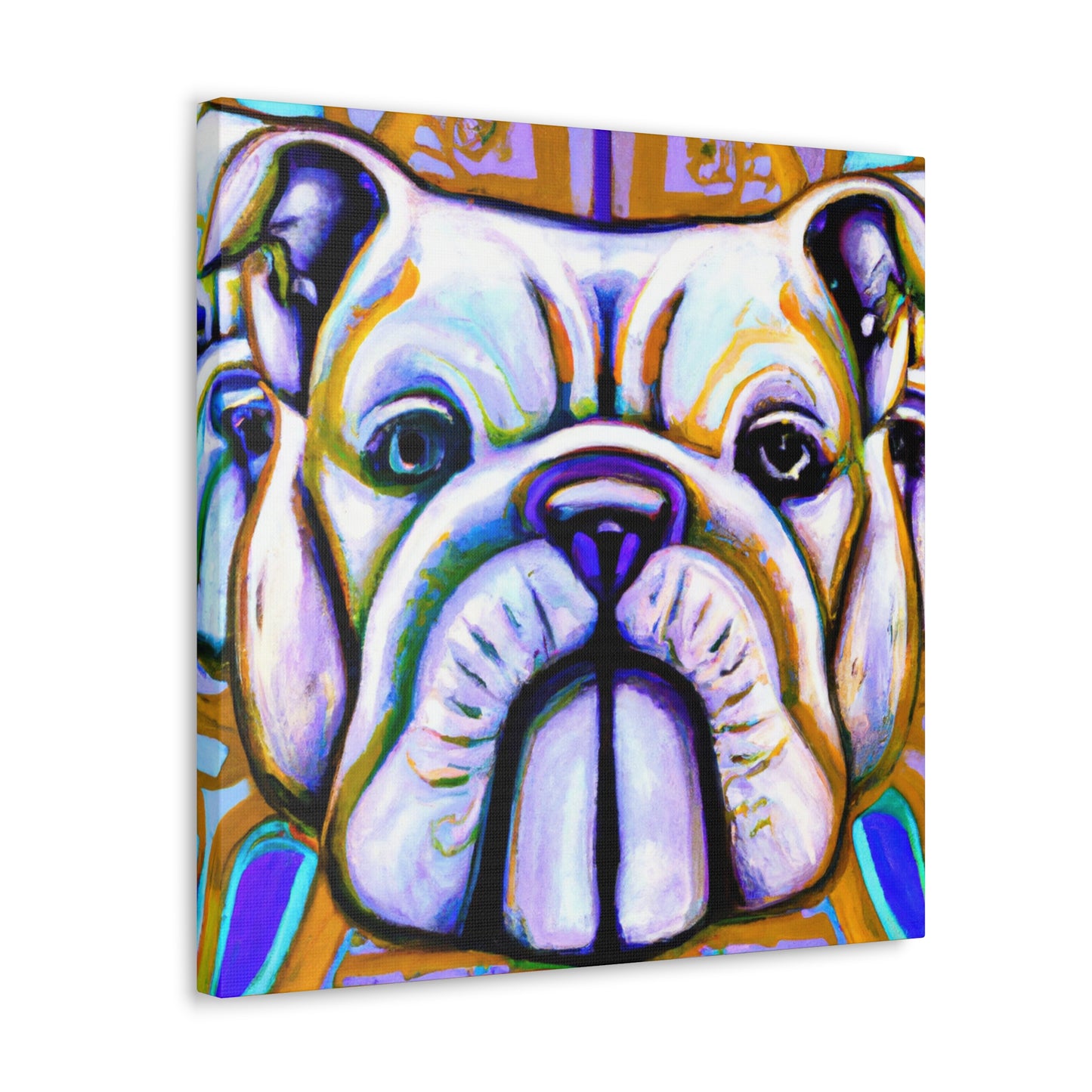 "Bulldog's Deco Dream" - Canvas