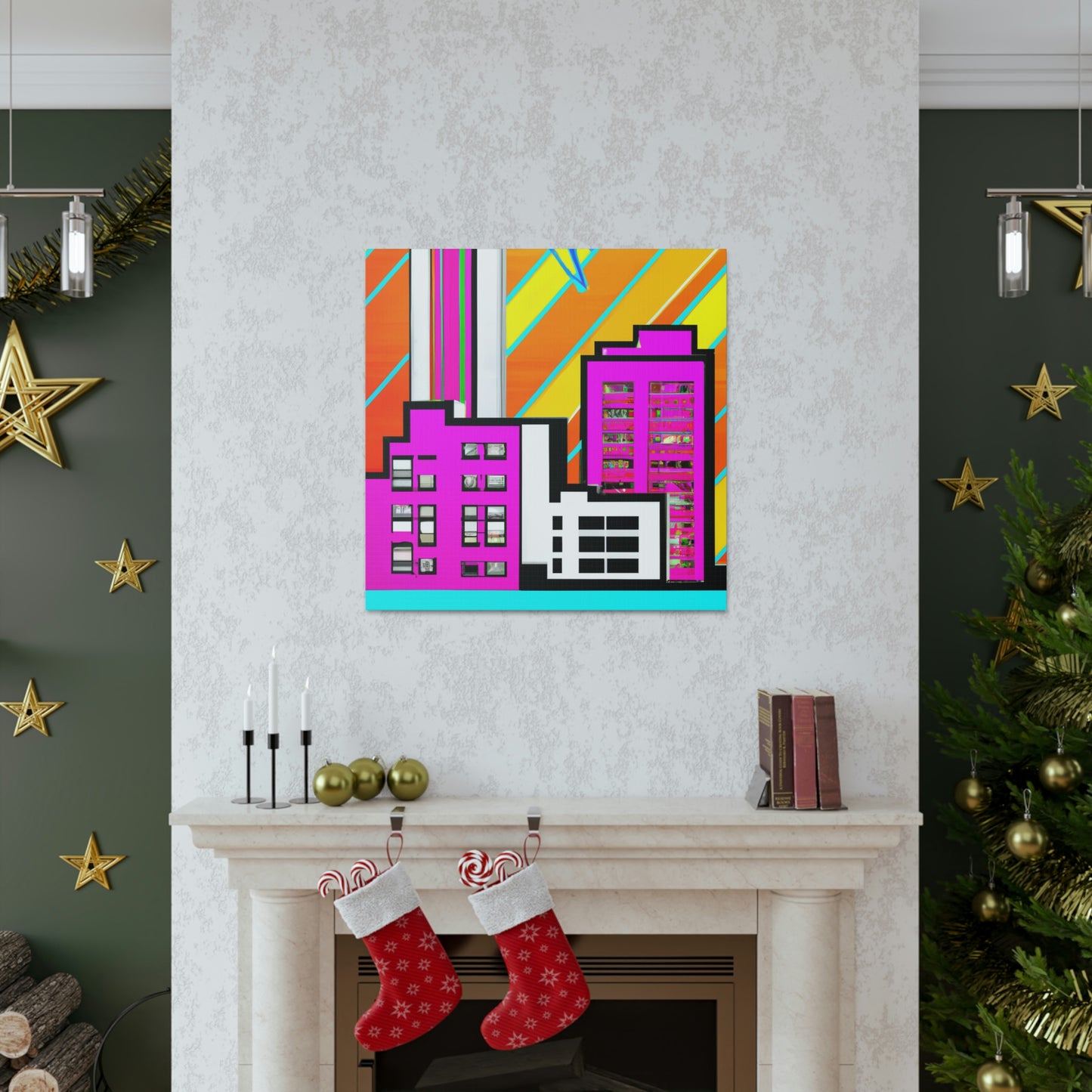 Modern Art Deco Delight - Canvas