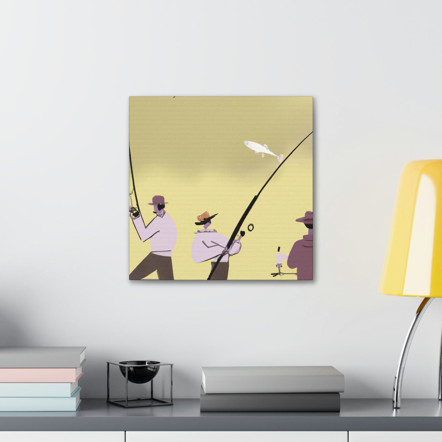 "Fishing in Minimalism" - Canvas