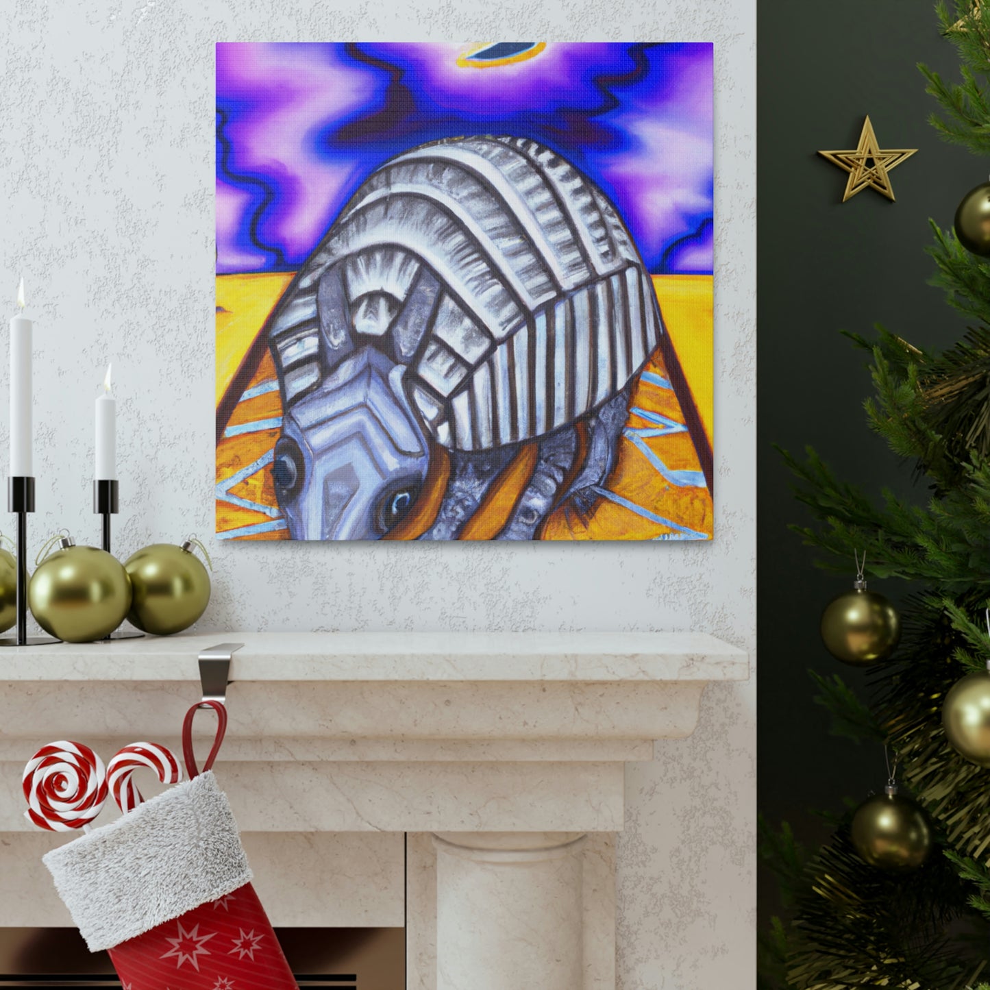 Armadillo in Deco - Canvas