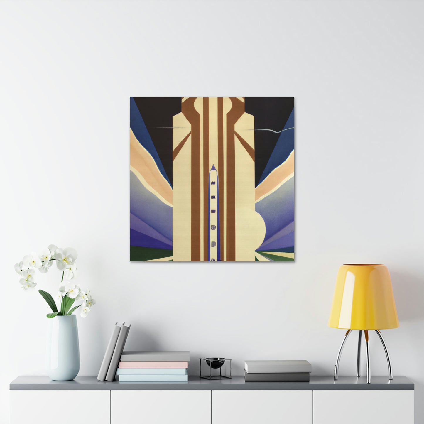 "Gilded City Silo" - Canvas