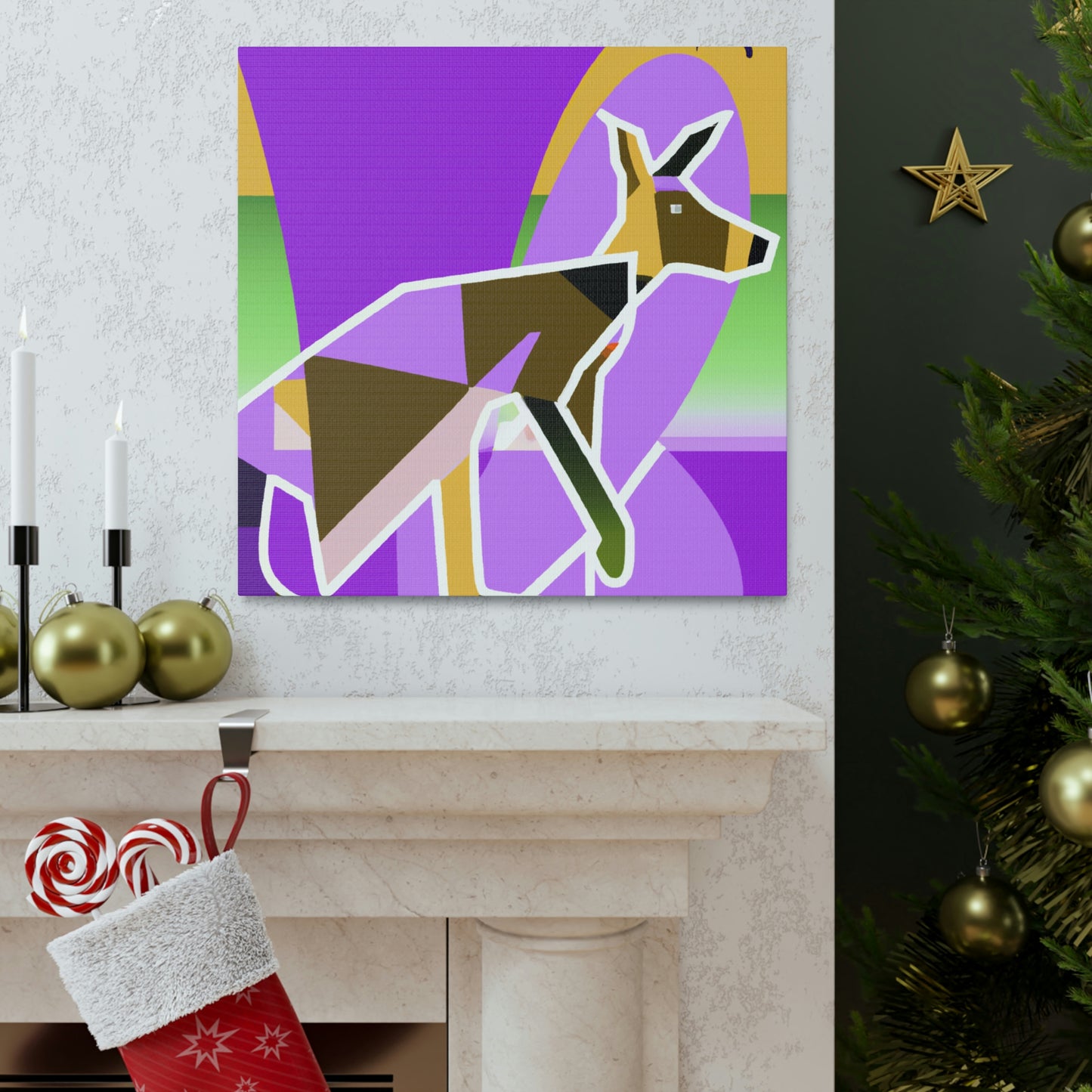 "Wallaby's Whimsical Jazz" - Canvas