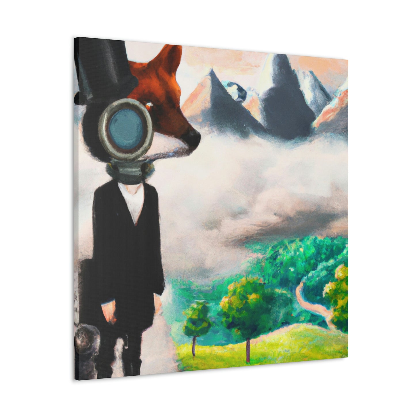 "Steampunk Skunk Unbound" - Canvas