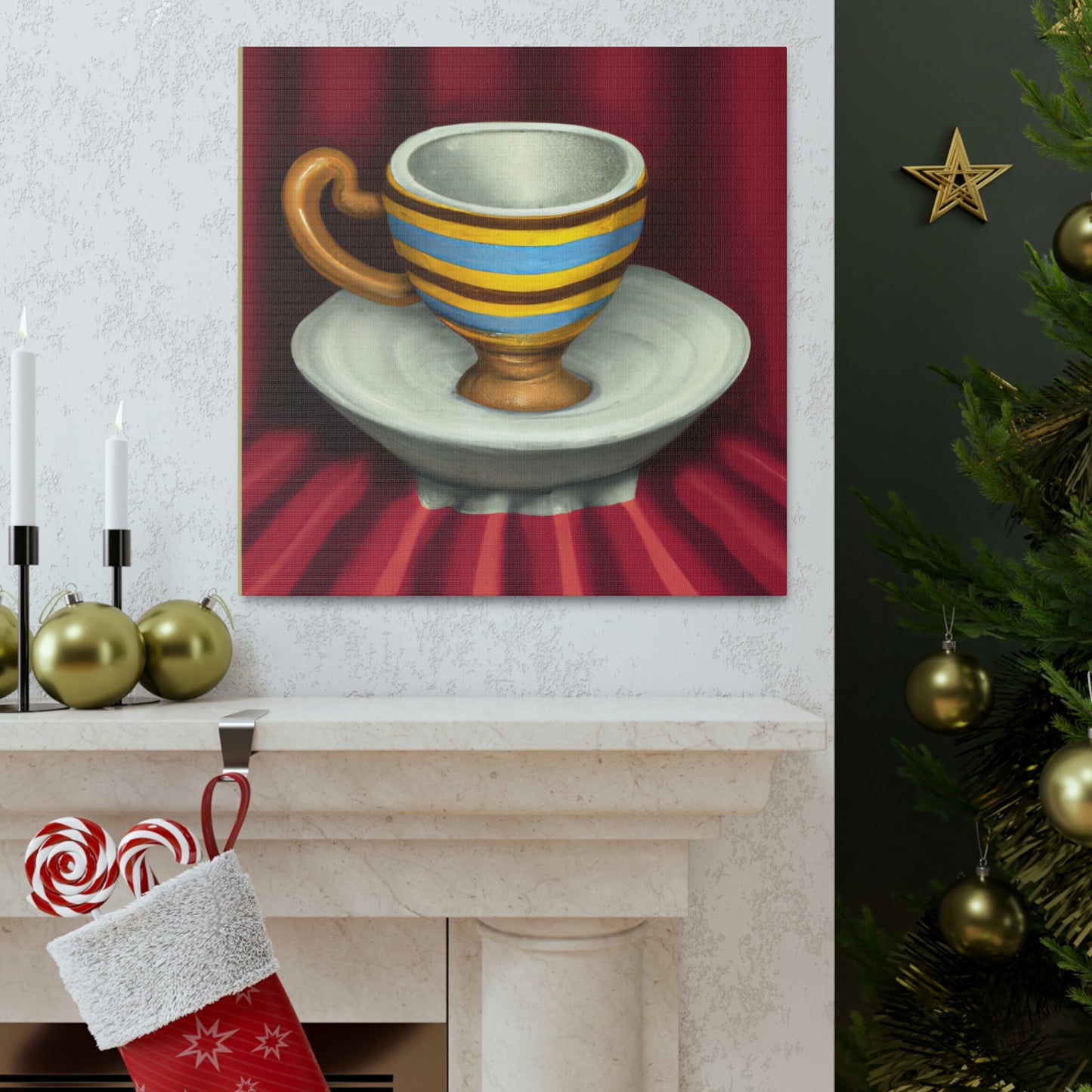 Coffee Cup Neoclassicism - Canvas