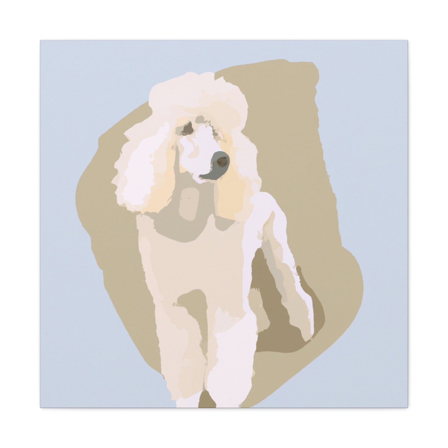 "Poodle in Minimalism" - Canvas