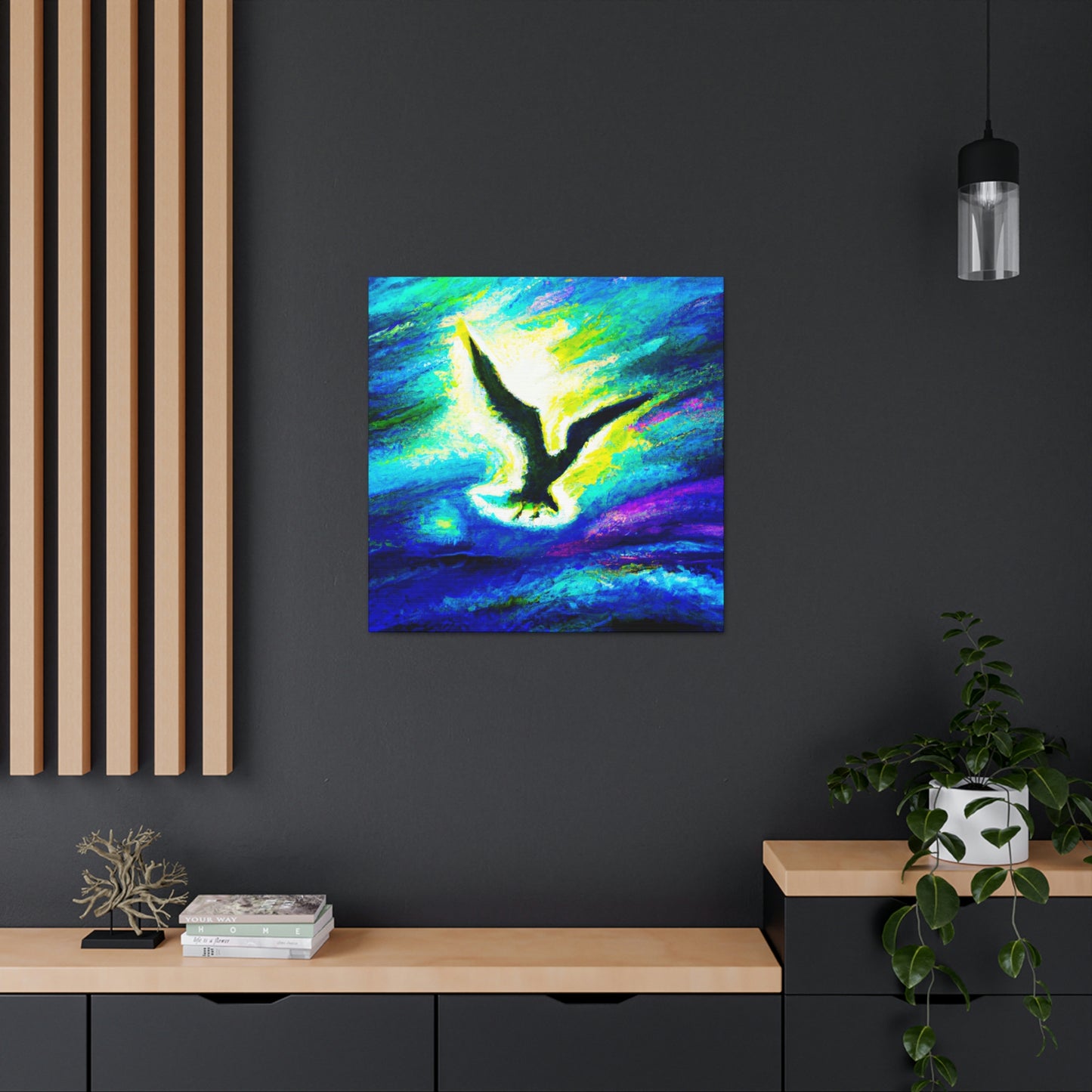 Seagull in Flight - Canvas