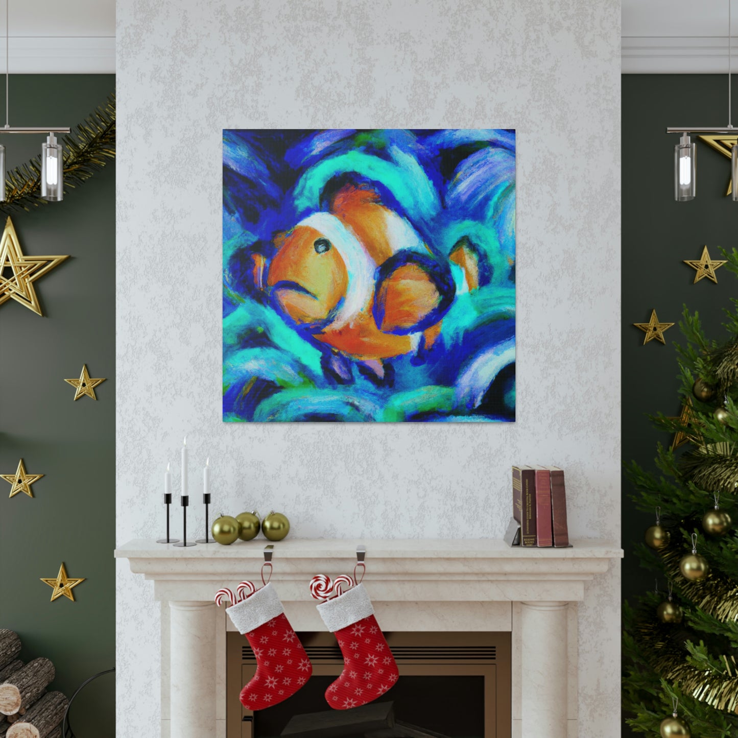 Clownfish in Expressionism - Canvas